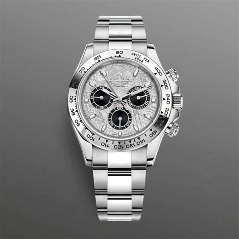 Ceas mecanic Laojia Daytona cu trei cadrane și șase ace pentru bărbați, curea din oțel, ceas multifuncțional, stația de vest, furnizor