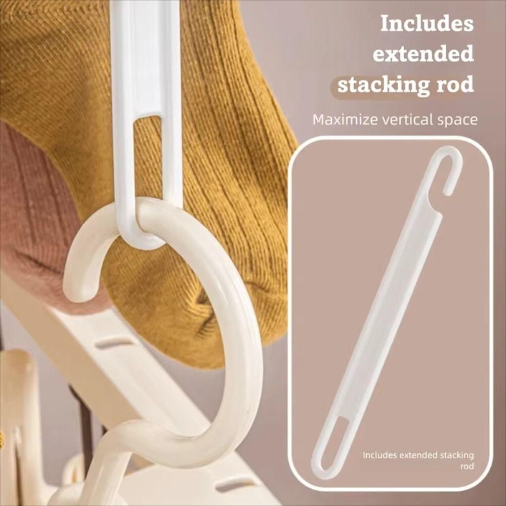 12/20 Clips Sock Drying Rack 360° Rotatable Hanging Underwear Clips Balcony Use