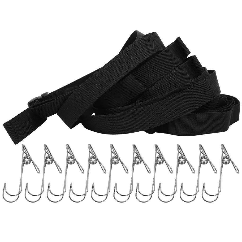 Camping 19Pcs Separated Loops Hanger Adjustable Picnic Storage Lanyard Strap With Clips