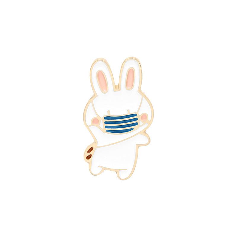 Charming Alloy Animal Pins Featuring Lovely Bear Rabbit And Cat Shapes For Trendy Outfits
