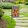 Garden Flag Stand with 5 Prong Base Heavy Duty Weather-proof Metal Outside Yard Patio 12x18-Inch Flag Pole Holder with Shepherd Hook