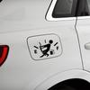 13*9CM Interessanter Autoaufkleber für den Innenraum 1 Lustiger Autoaufkleber Ziehen Sie den Tankzeiger auf Voll Reflektierender Vinyl-Autoaufkleber