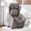 VidaXL Fauteuil inclinable de massage électrique Taupe Tissu 3303171