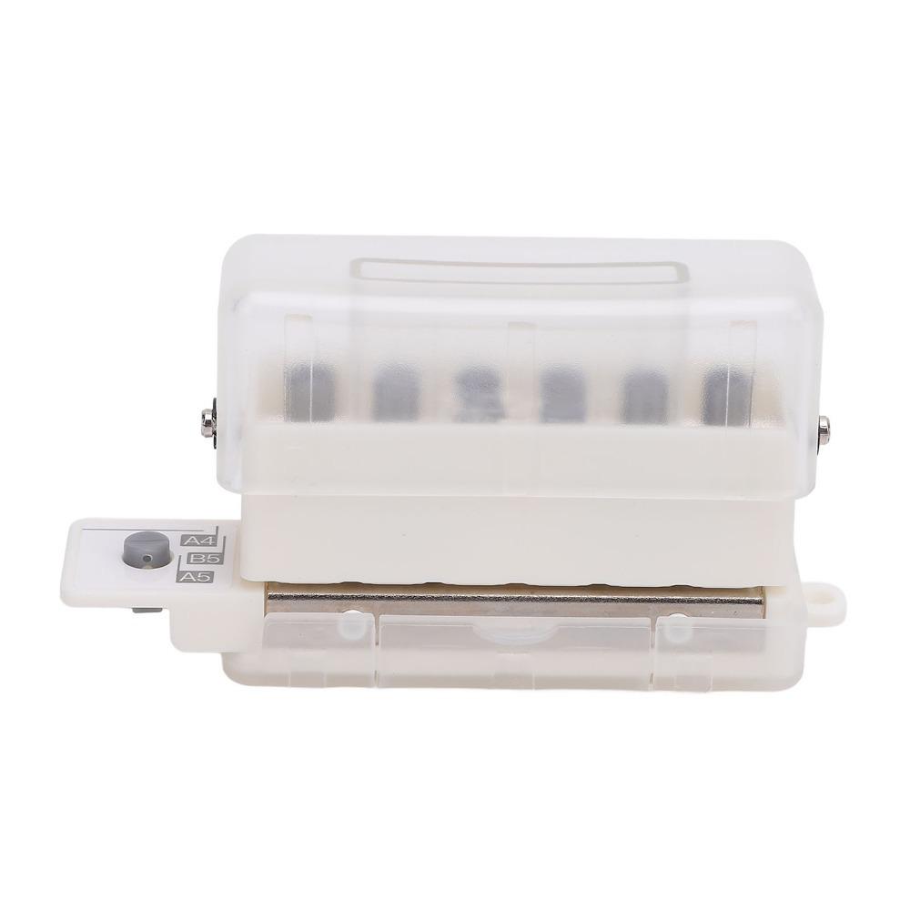 Practical 6 Hole Paper Punch 5.5mm Hole Diameter Handheld Mini Puncher Mini Manual Puncher Diary