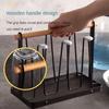 Iron Art Drain Cup Holder, Household Portable Water Cup Holder, Drain Holder with Tray, Living Room, Kitchen, Cup Storage