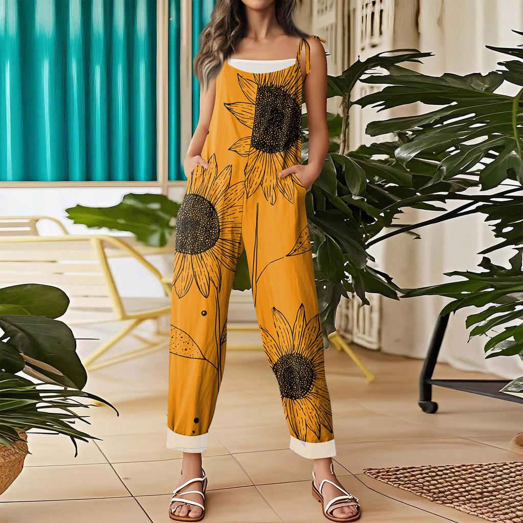 Damenmode Lässige Lockere Weihnachtsdruck Weite Hosen