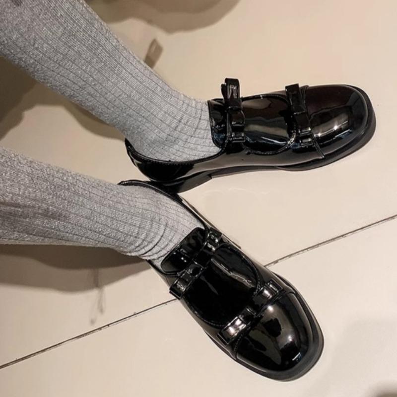 Fashion Spring New Flat Shoes Women's Fashion Round Head Deep Mouth Butterfly Knot Soft Sole Non-slip Low Top Shoes