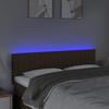 VidaXL LED Headboard Bedroom Furniture Double Bed Accessory Head of Bed Frame Interior Dark Brown 3121851