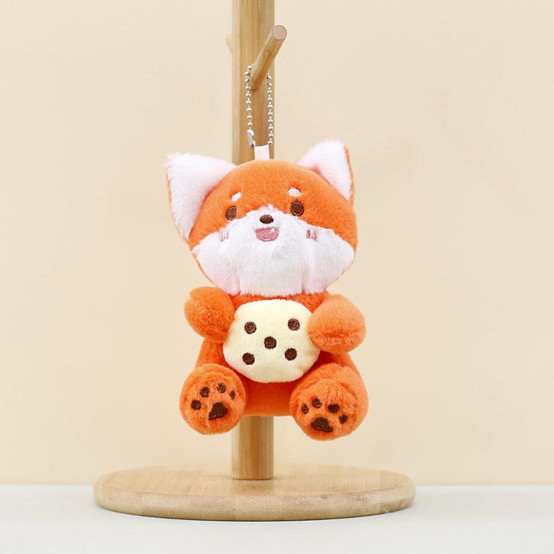 Entzückendes Cartoon-Hund Plüschtier Niedliches Stofftier Schlüsselanhänger Taschenanhänger