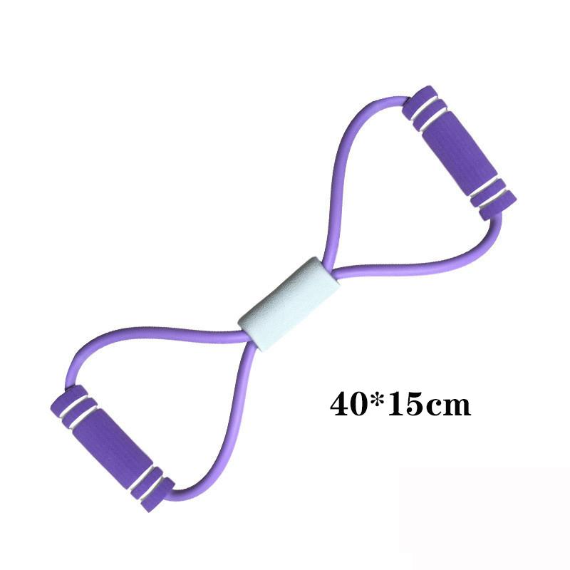Yoga Gum Fitness Hot Resistance 8 Word Chest Expander Rope Muscle Training Rubber Elastic Trainning for Active Exercise