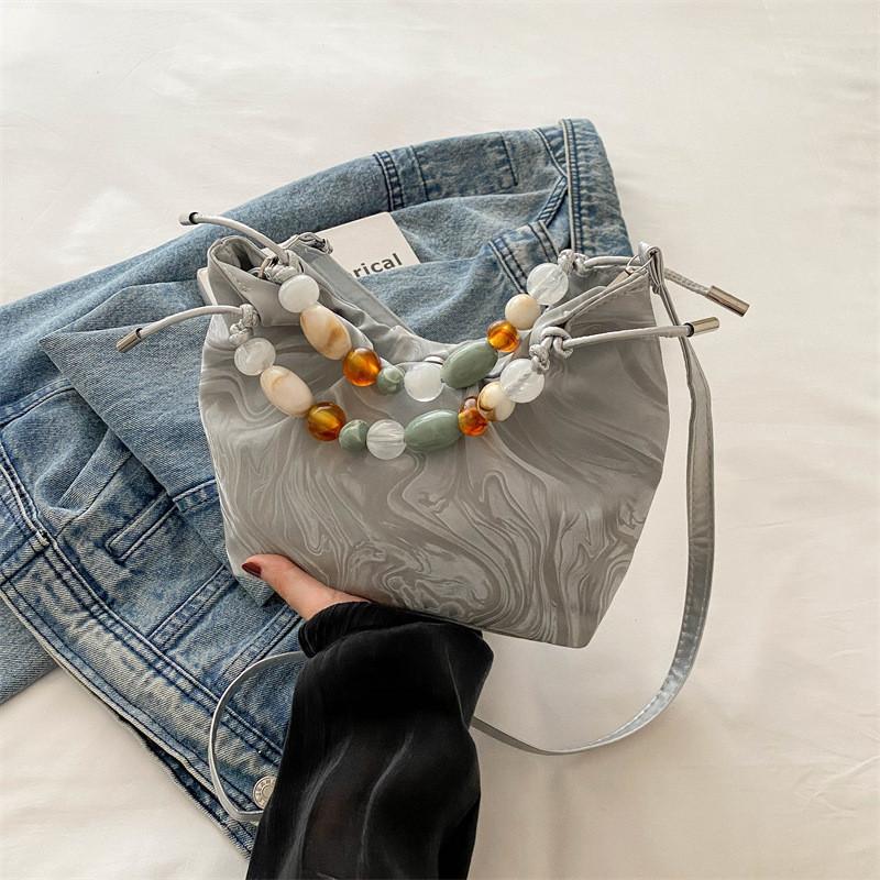 Contemporary 2024 Silver Black Pink White Crossbody Bag Trendy Fashion Accessory серебряный