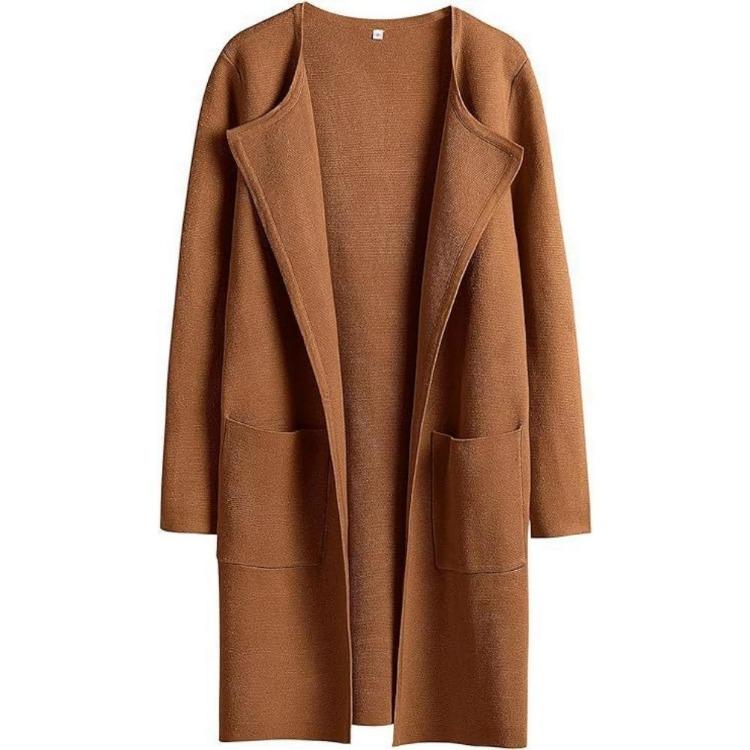 Winter Woolen Coat for Women Lapel Comfort Casual Autumn Autumn Autumn