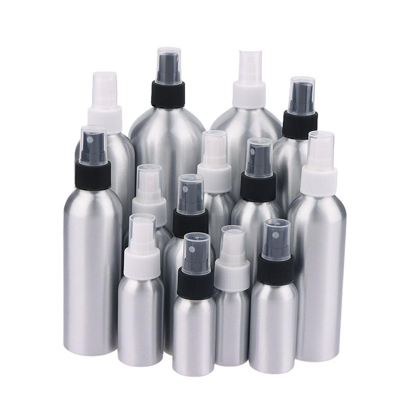 30/50/100/120/150/250/500Ml Empty Aluminum Spray Bottle Cosmetic Bottle Mini Metal Atomizer Bottles Travel Size For Cosmetics