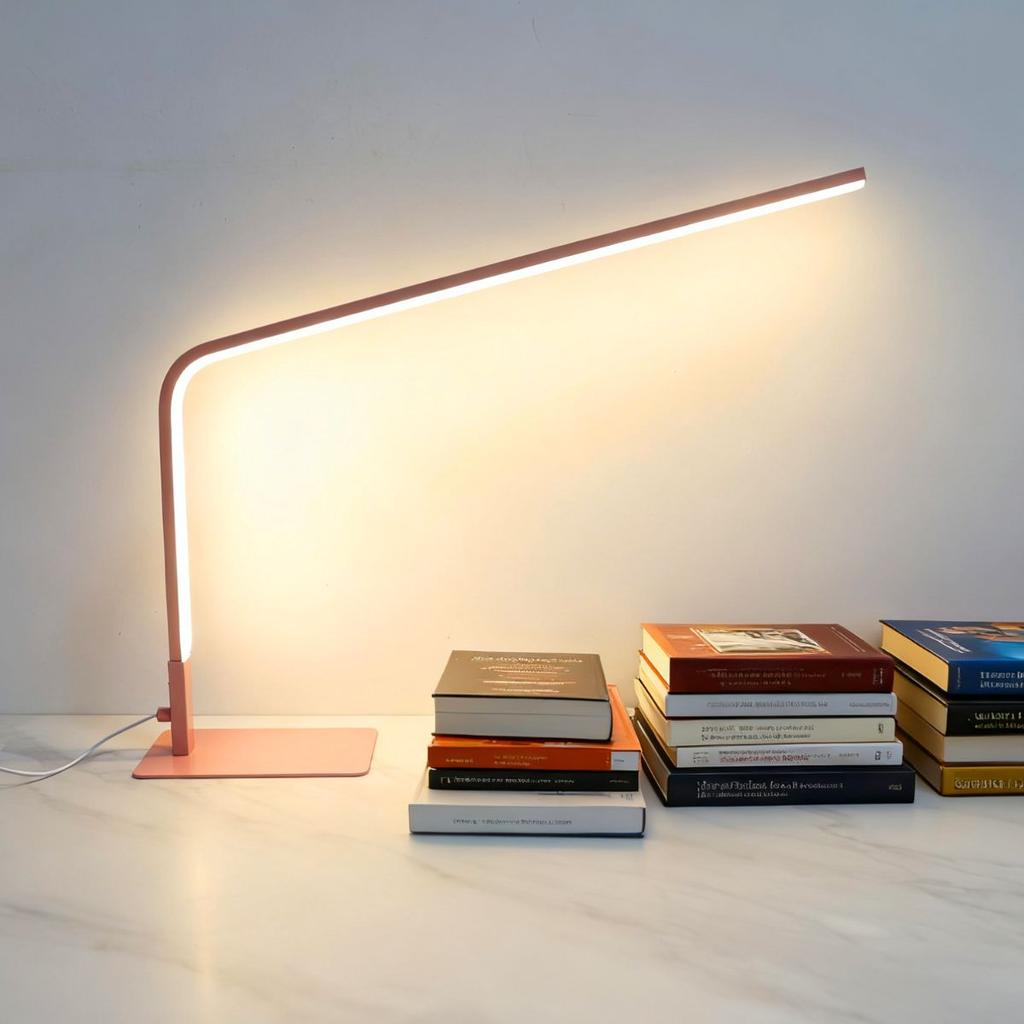 Modern Minimalist Line LED Eye Protection Light, USB Tri Color Light, Bedroom Desk Reading Decoration Lighting
