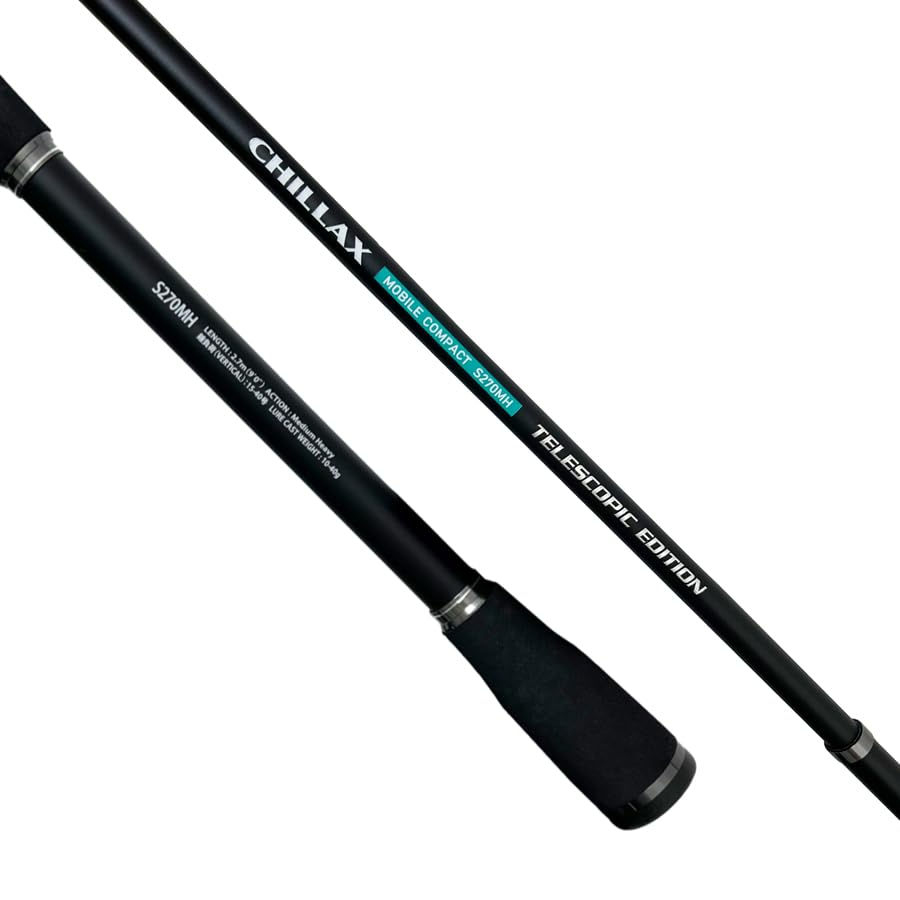 Tsulino CHILLAX MOBILE COMPACT Spinning Telescopic Rod and Pier (S270MH Model) TELESCOPIC EDITION [Compact / Pier, Breakwater, Fishing]