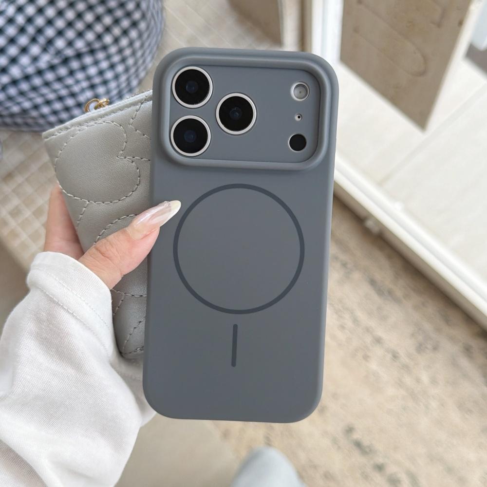 Řemínek na zápěstí z tekutého silikonu pro Magsafe Měkké pouzdro z tekutého silikonu pro iPhone Air 16 Plus 15 14 13 12 17 Pro Max Magnetický kryt