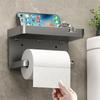 Toilet Paper Holder Plastic Storage Rack Wall Mounted Bathroom Kitchen Towel Placement Toilet Paper Roll Box Phone Storage Rack