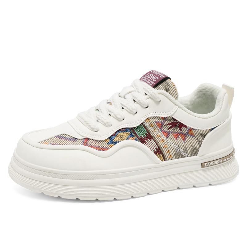 

Trend little white shoes men s spring and autumn cloth breathable low-top platform shoes new men s casual fashion board shoes men 39