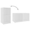 TV Cabinets (2 Pcs) White 72 X 35 X 36.5 Cm Particleboard