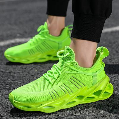 Couple Sports Shoes Plus Size 36-46 Women's Sports Shoes Green Casual Shoes Women's Running Sports Shoes Breathable Walking