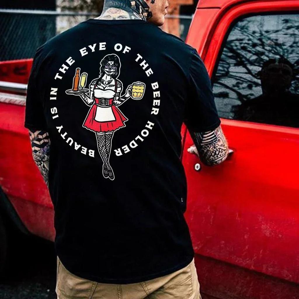 Horor Ďábel Temný Punk Lebka Potisk Tričko Pánské Street Rock Hip-Hop Tričko Pánské Gotické Harajuku Grafické Tričko Ropa Hombre Camisetas