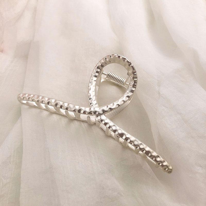 Hollow Geometric Hair Clips Metal Hair Claw Cross Hair Clip Headband Hairpin Gold Sliver Color Hair Crab Women Fashion Hair