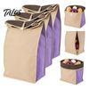Flexible Pantry Storage Solutions Self Sealing Potato Bag, Breathable Non-woven Roll Top Closures Foldable Produce Bags Organizer, Reusable