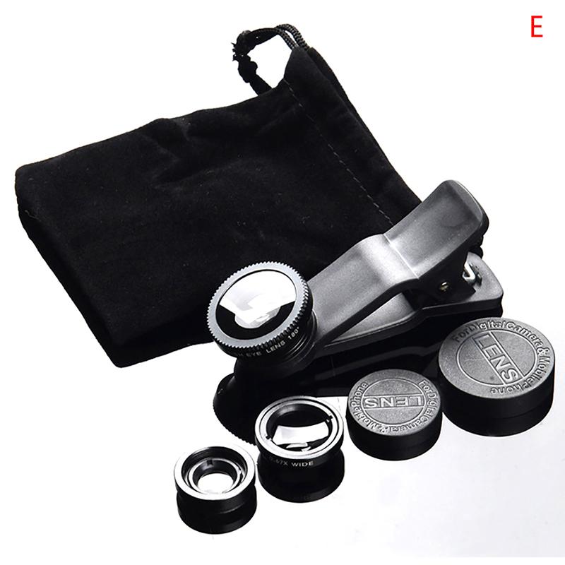 

Universal 3 In1 Fisheye Wide Angle Macro Camera Lens Kit Clip On Mobile Phone E