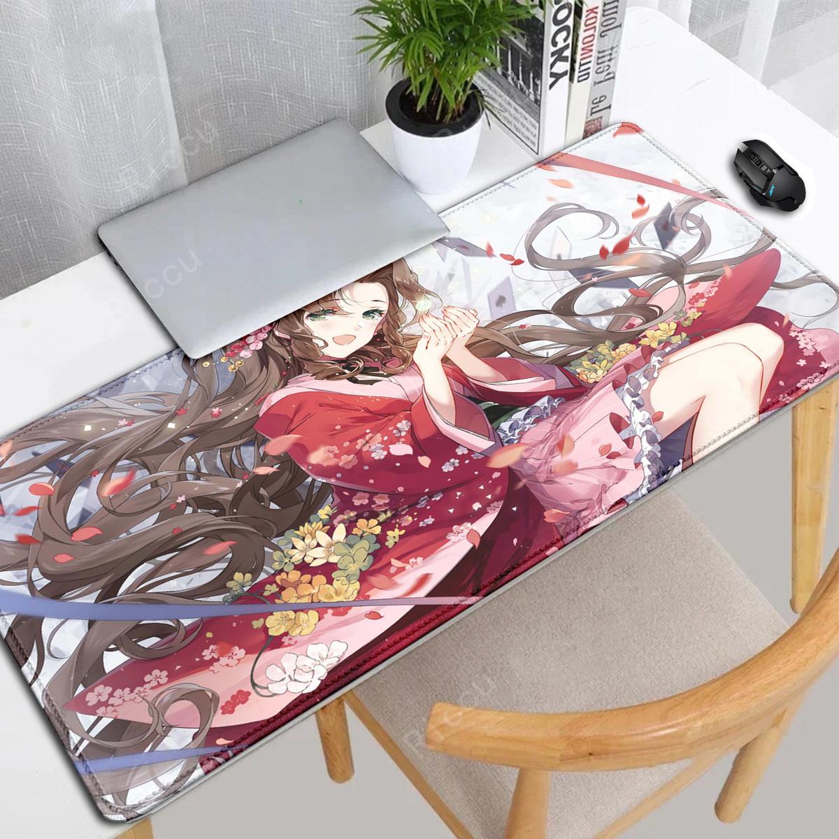 FINAL FANTASY VII Aerith Gainsborough INTERGRADE Mouse Pad Hot mouse pad accessories pad desktop mouse pad laptop game mouse pad LockEdge 400x800x2mm