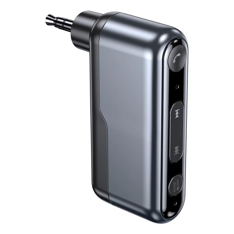 

AUX 3,5 мм Bluetooth-приемник Hi-Fi микрофон стерео автомобильный аудиодинамик автомобильный MP3-плеер Bluetooth 5.3 аудио беспроводной адаптер поддерживает TWS серый