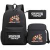 Stranger Things Star Printing Teen Student School Bag Three-Piece Men'S And Women'S Backpack