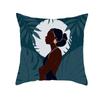 Nordic Abstract Women's Peach Leather Velvet Printed Pillowcase Home Fashion Bedside Sofa Office Cushion Cover