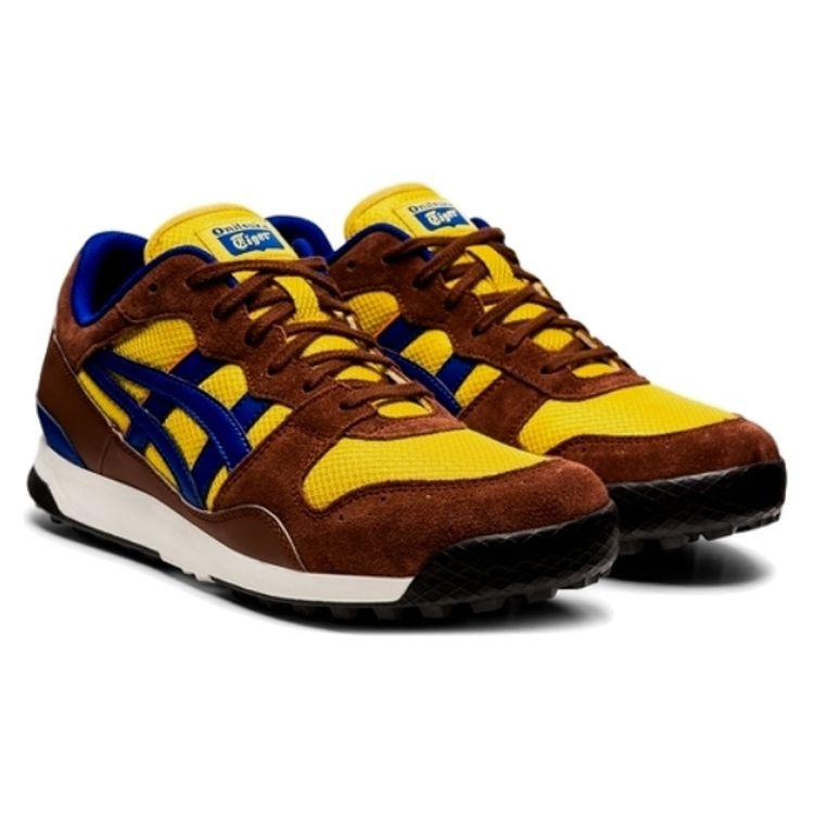 Onitsuka Tiger Unisex Horizonia Brown Yellow Blue Retro Jogging Sneakers 1183A206-751