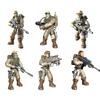 Desert Eagle Special Forces Soldiers Diy Figures 6pcs Building Blocks Toy Kids