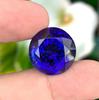 Top Fine D Color Natural Tanzanite Gemstone, Loose Round Cut 14-15 Carat Average Size Gemstone.