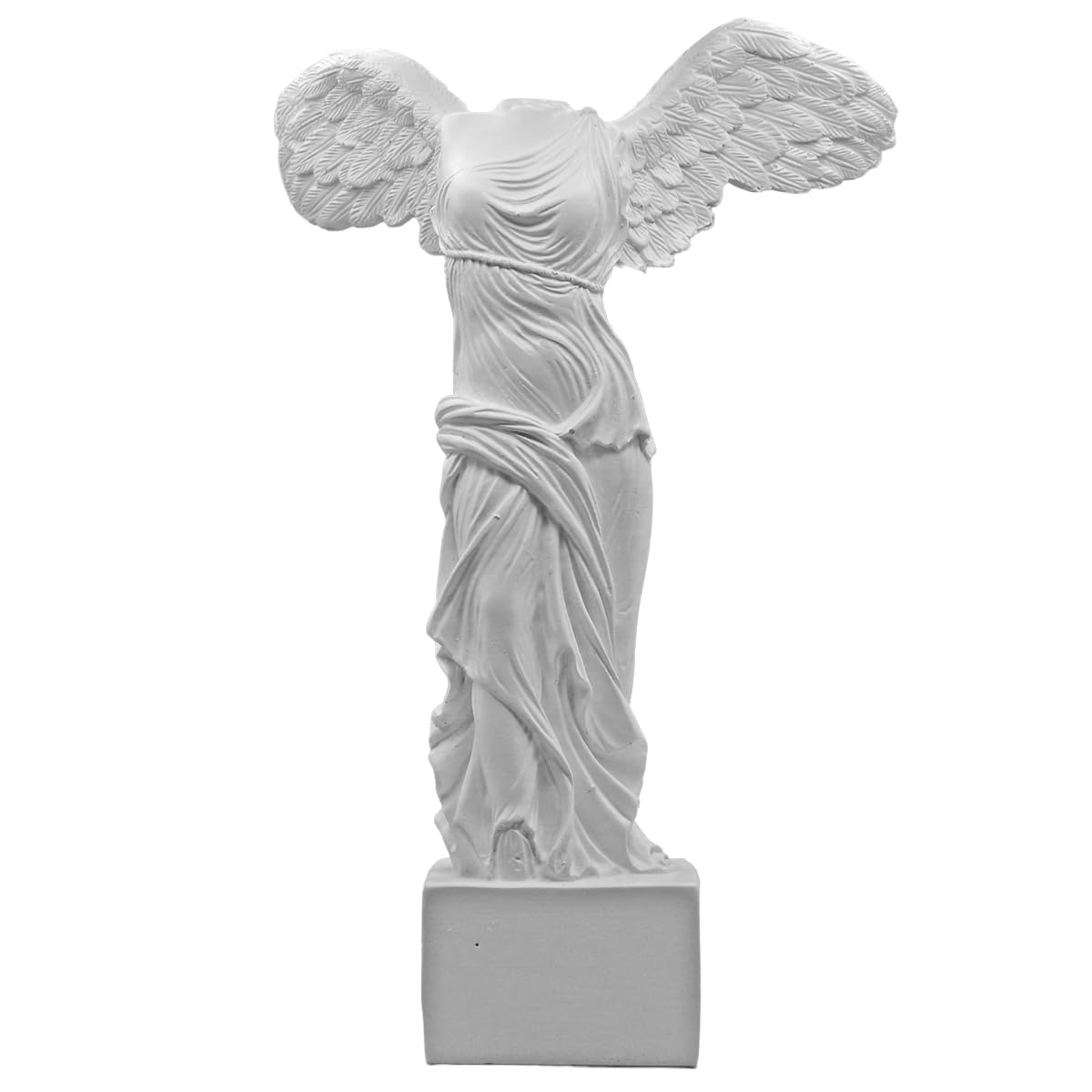 

Victory of Samothrace Plaster Statue-Style Figure, Louvre Museum, Goddess of Victory, Interior Object (24cm) [Used]