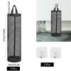 2pcs Mesh Plastic Bag Holder Carrier with Stick Hooks Garbage Bag Storage Organizer