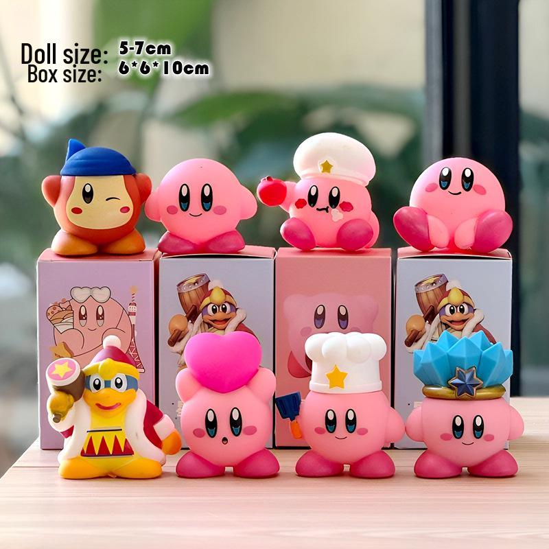 Kirby Anime Trendy Vinyl Figure Blind Box Toy – Internet Celebrity Birthday Gift for Kids