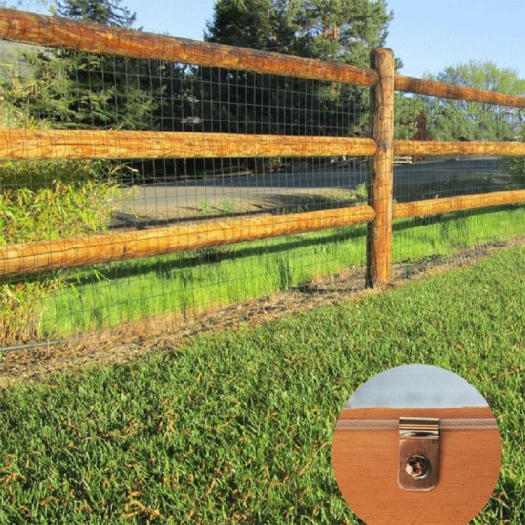 100pcs Outdoor Stainless Steel Wire Fence Clips Providing Stable Support For Yard And Pasture Fencing Projects