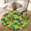 1pc Office Carpet Chair Mats Soccer-themed Circular Pattern Perfect for Decorating Office Chairs, Living Rooms, Or Bedrooms