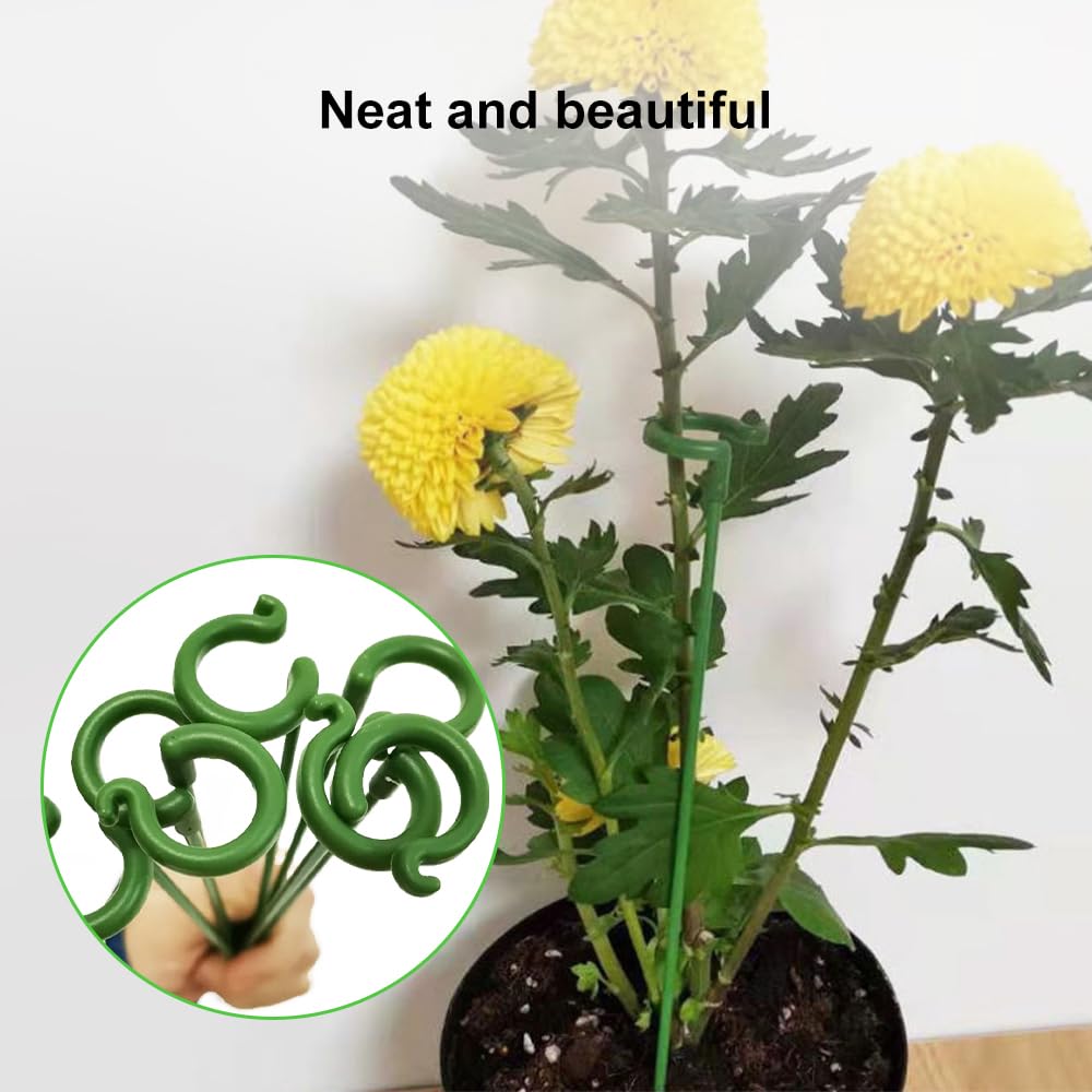 10Pcs Plant Supports Stakes Flower Stand Sticks Reusable Plant Clips Bonsai Fixing Tool Flower Grow Holder Garden Decor Supplies