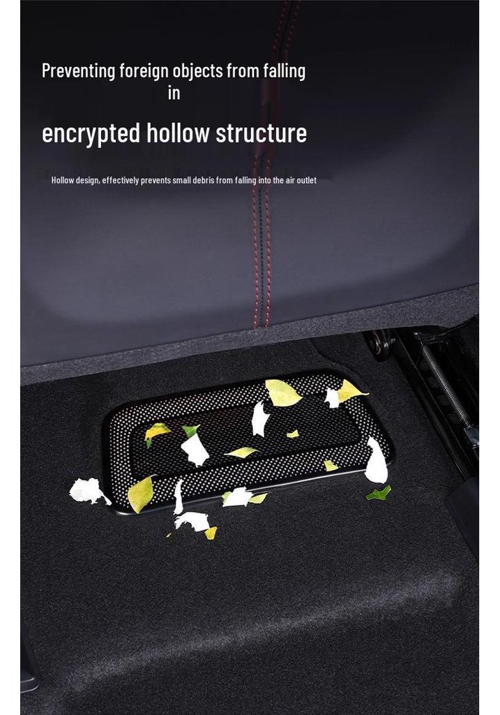 Cubierta de Rejilla de Ventilación de Aire Debajo del Asiento Xiaomi SU7-YU7 Red Anti-Polvo y Anti-Obstrucción para el Interior del Coche.
