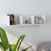 Day and Night - Day and Night CD Wall Shelf White Plywood 75x18x18cm