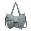 Han Bow Large Capacity Tote Bag Women's 2026 Portable Shoulder Bag Niche Crossbody Canvas Bag