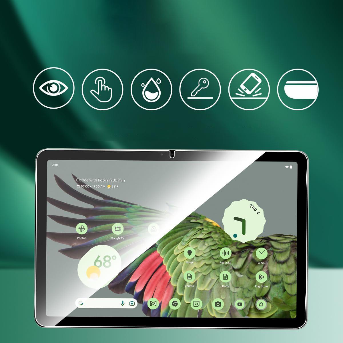 

Tablet Screen Protector for Google Pixel Tablet,Tempered Glass Arc Edge Ultra Clear Full Screen Film Type A