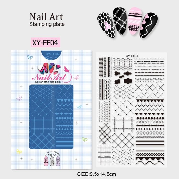 Professional Nail Stamping Plate Showcasing Beautiful Oriental Pattern Nail Art Stamper for Unique Nail Designs