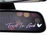 Trust In God Car Rearview Mirror Sticker - Reflective Car Body & Laptop Decoration