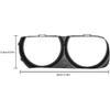 Headlight Lamp Bezel Trim Fits for 2015-2021 Challenger 68259052AB, 68259053AB, CH2511101, CH2510101 Left and Right Side