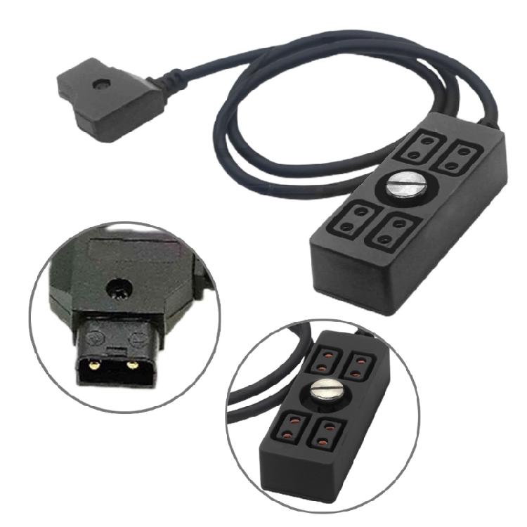 D-tap Male to 4 Port Dtap Female Power Supply Adapter for Multiple Devices