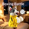 Boxing Husky Hand Puppet Interactive Stuffed Plush Glove Toy for Children Holiday Gift Role Play Activity
